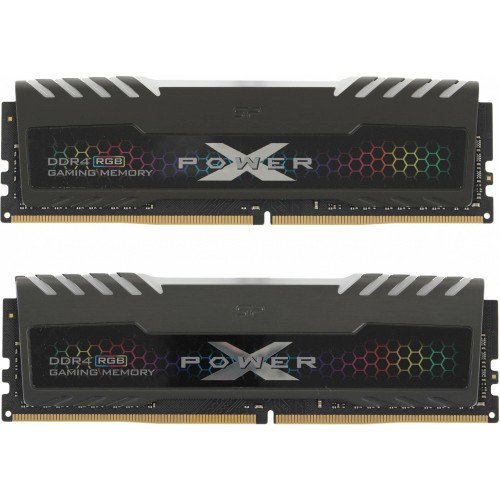 Модуль памяти DDR4 Silicon Power Xpower Turbine RGB 16GB (2x8GB kit) 3600MHz CL18 [SP016GXLZU360BDB]